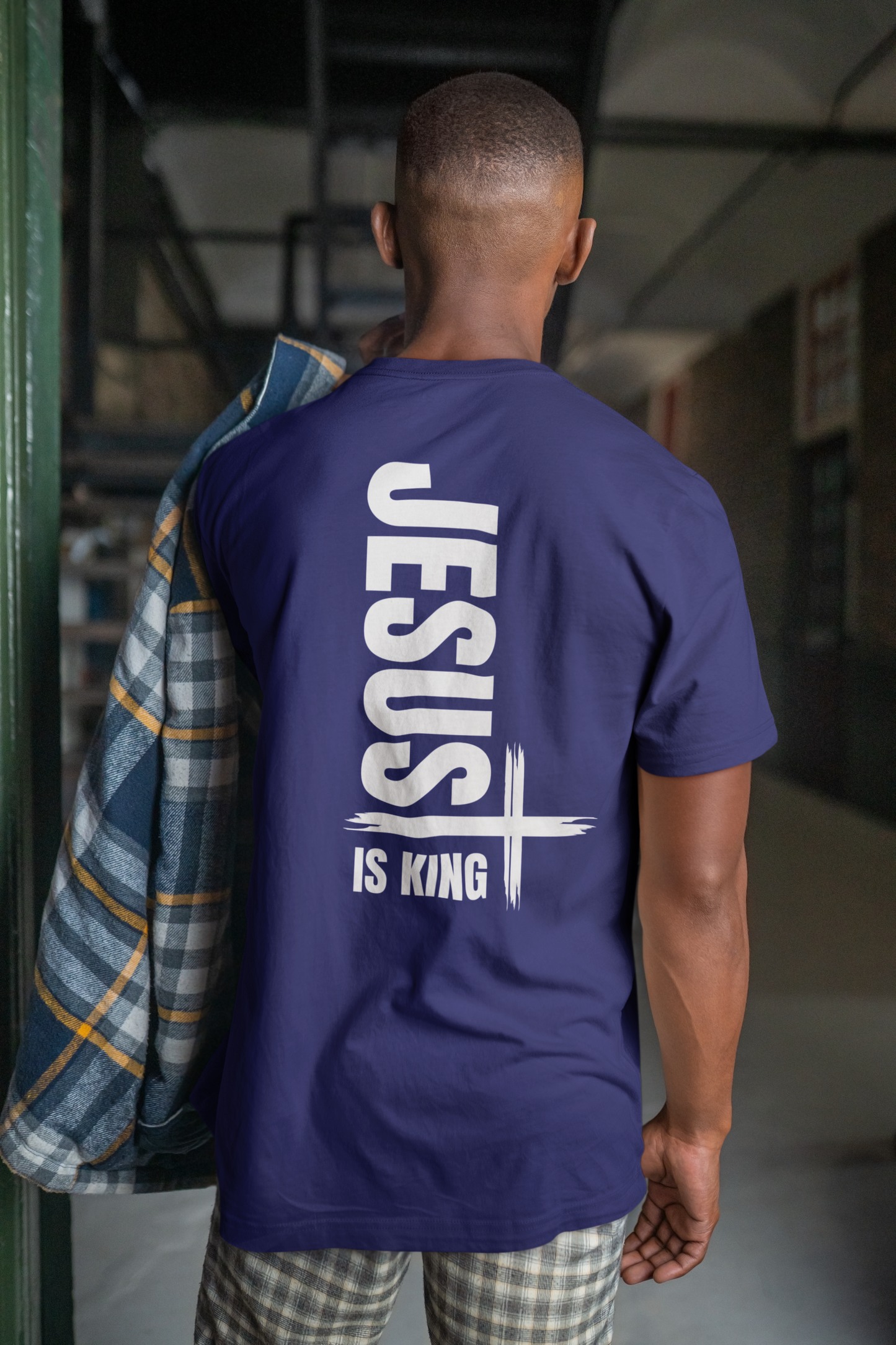 Men's Short Sleeve T-shirt, Jesus is King T-shirt, Men's Tee