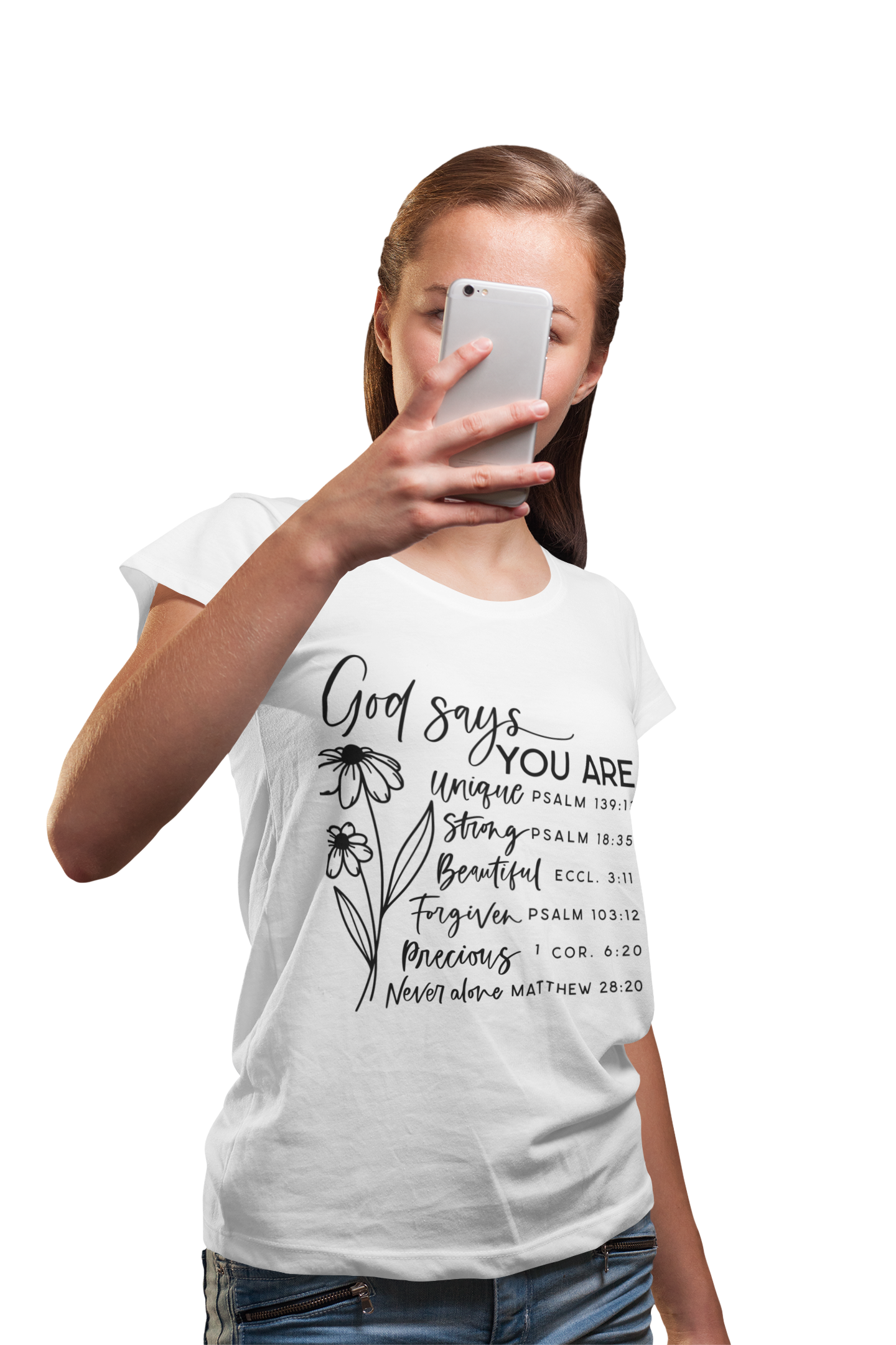 Ladies Short Sleeve T-shirt, God Says, Women's Tee